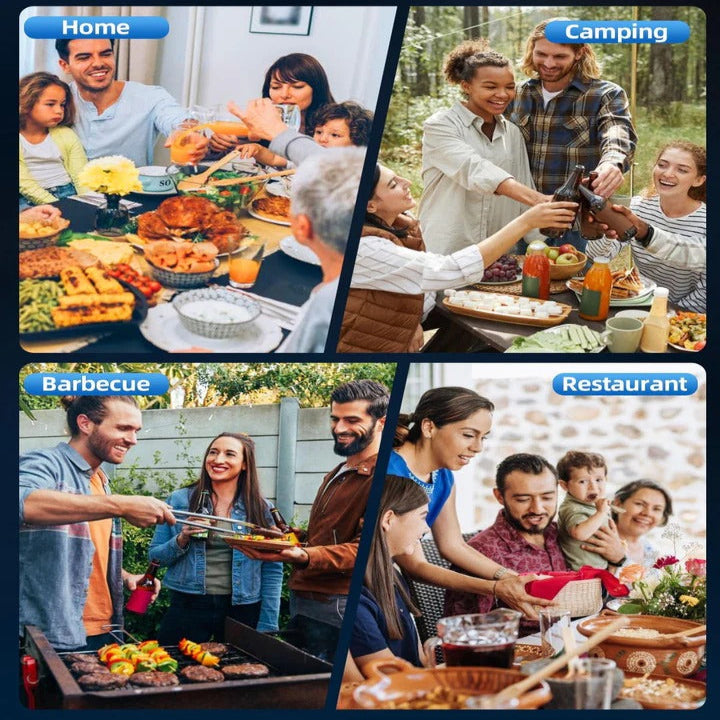 Adjustable Electric Pepper and Salt Grinder Stainless Steel, Set of 2